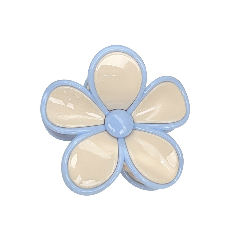 1 Pince À Cheveux Élégante En Résine En Forme De Fleur Pour Femme Image4