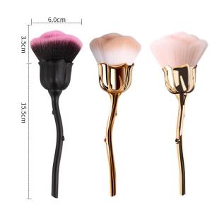 Pinceau À Poudre En Forme De Rose Pour Maquillage Pour Femme h5 Image5