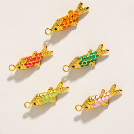 1 paire de pendentifs pour femmes, collection Simple, motif animaux mignons, en acier inoxydable étanche