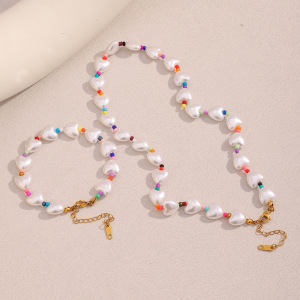 Colliers De Perles En Acrylique Pour Femmes, Série Romantique, Sweet Heart h5 Image5