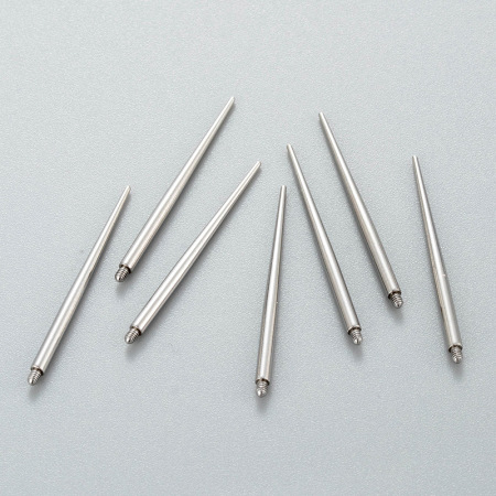 Boucles d'oreilles piercing femme, 1 pièce, en acier inoxydable simple, étanches, sans placage.