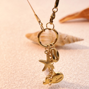 Colliers Pendentifs Oceanic En Acier Inoxydable Étanche Couleur Or h5 Image3