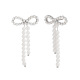 Boucles d'oreilles papillon en perles d'imitation - Acier Image7