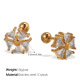 Boucles d'oreilles en cristal doré Image7
