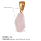 Pendentif en or et quartz rose Image17