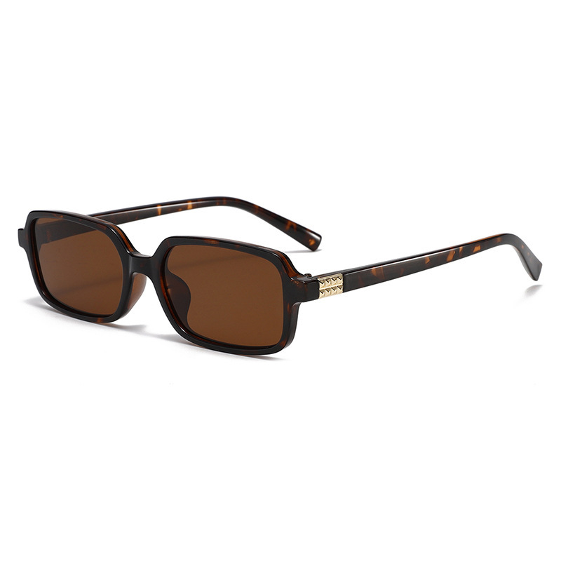 1 Paire De Lunettes De Soleil Pour Femme, Série Simple, Décontractées, Couleur Unie, Pc h5Image7
