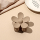 Épingle à cheveux givrée à grosses fleurs - café au lait Image23