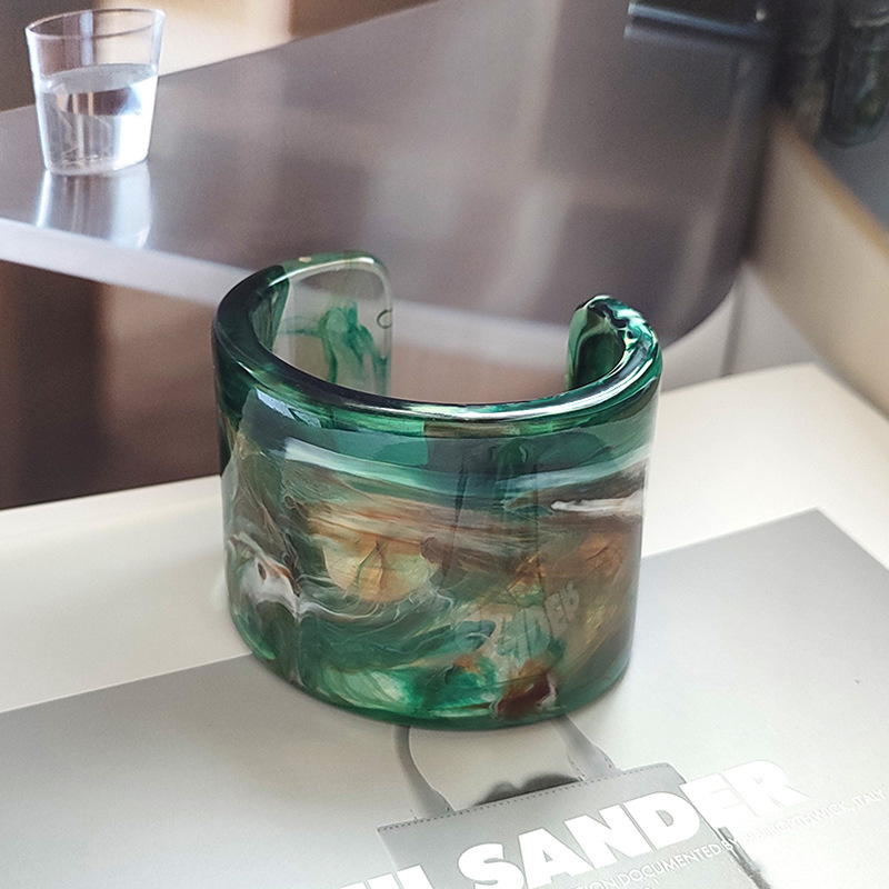 Bracelets Géométriques Pour Femmes, Version Large Et Élégante, Style Français 