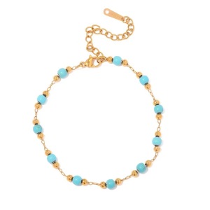 Bracelets Simple Series Daily Heart En Acier Inoxydable Étanche Couleur Or h5 Image3