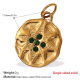 Pendentif en or et diamant vert Image2