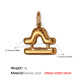 Pendentif Balance en or massif Image9