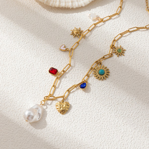 Colliers Pendentifs En Acier Inoxydable Étanches En Forme De Cœur, Collection Romantique Quotidienne, Bijoux Pour Femmes h5 Image6