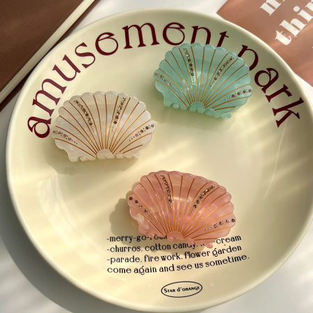 1 paire de pinces à cheveux pour femmes en acétate, série Simple, style décontracté, motif tortue 2