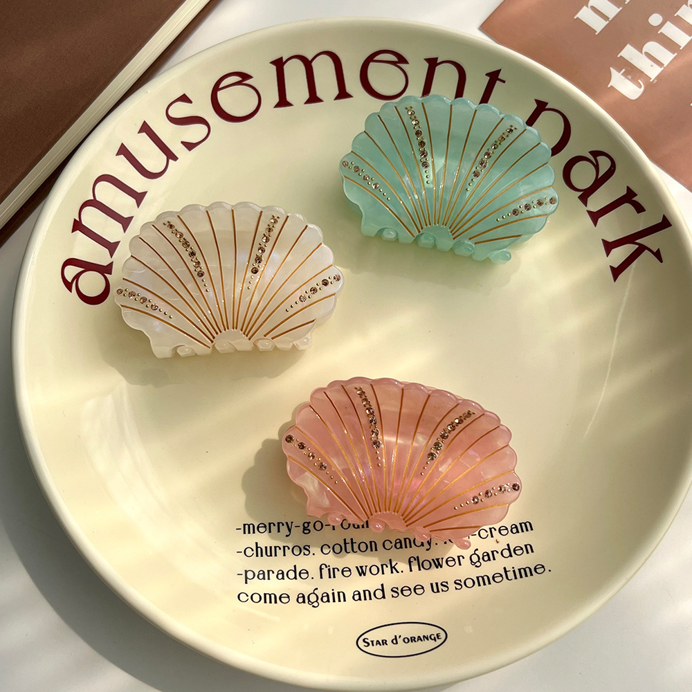 1 Paire De Pinces À Cheveux Pour Femmes En Acétate, Série Simple, Style Décontracté, Motif Tortue Image2