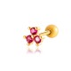 0178-3#Rose dorée rouge Image5