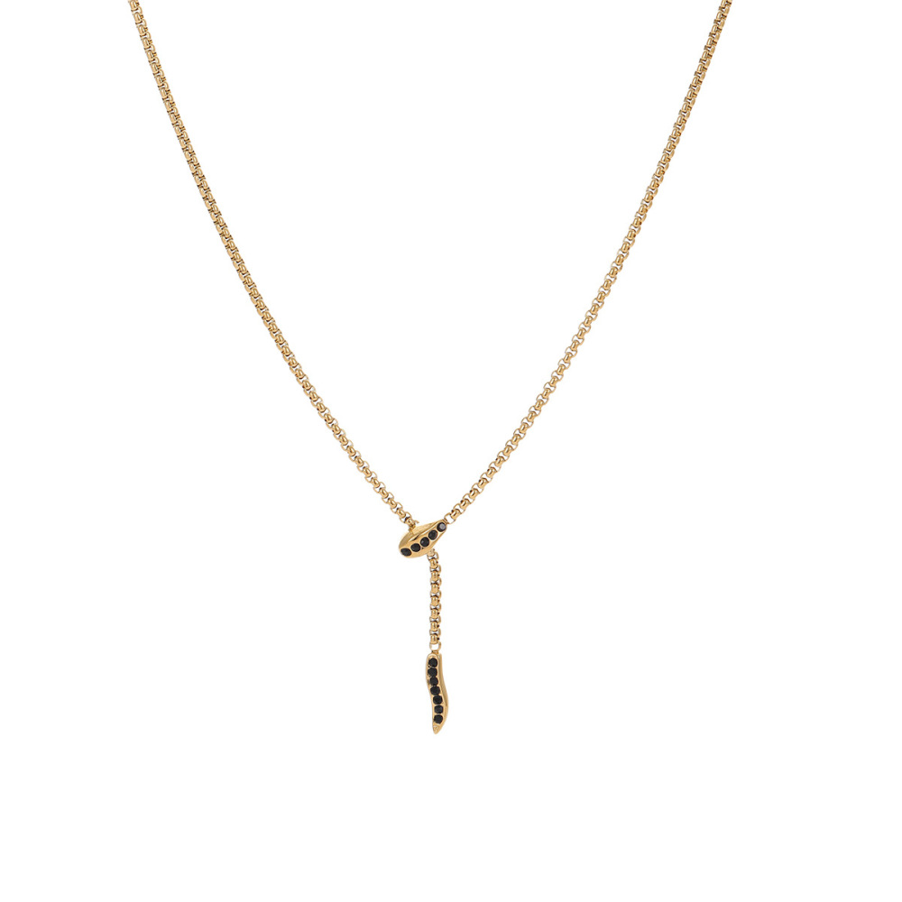 Colliers À Pendentif En Acier Inoxydable Et Zirconium Pour Femme, Série Luxueuse, Motif Animal Quotidien Image5