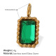 Pendentif en or et pierre verte Image6