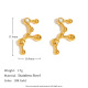 Boucles d'oreilles constellation diamant - Vierge