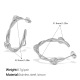 Boucles d'oreilles en argent et zircon blanc Image2
