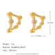 Boucles d'oreilles en diamant avec signe du zodiaque - Capricorne Image2