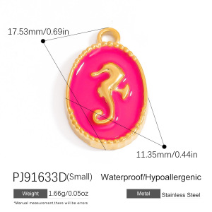 Pendentifs À Faire Soi-Même En Acier Inoxydable Doré, Étanches, Motif Floral h5 Image2