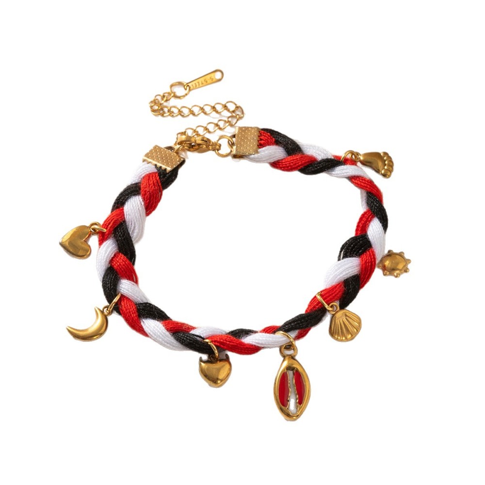 Bracelets Créatifs Tissés À La Main En Acier Inoxydable Pour Femmes Image5