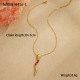 Collier serpent rouge Image7