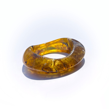 Bracelets pour femmes en acrylique flou de forme irrégulière 2