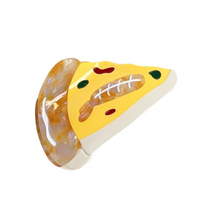 1 Pince À Cheveux Géométrique En Acétate Pour Femme, Motif Hamburger Amusant Et Mignon h5 Image4