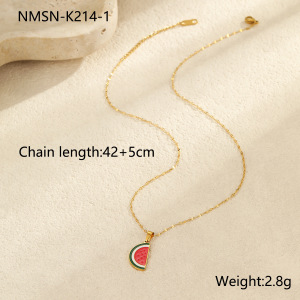 1 Paire De Colliers Pendentifs Pour Femmes, Collection Simple Series Daily Plant, En Acier Inoxydable Étanche h5 