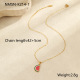Collier pastèque demi-cercle 