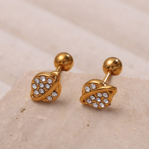 Boucles D'Oreilles Piercing En Acier Inoxydable Étanche Couleur Or h5 Image3