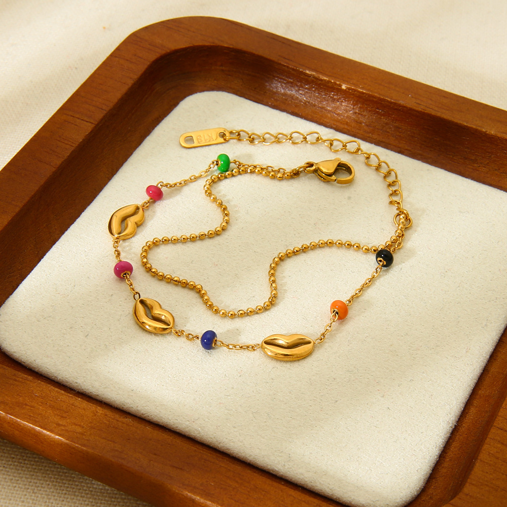 Bracelets Pour Femmes En Acier Inoxydable Étanches, Colorés Et Tendance, Avec Motif Conque. Image4