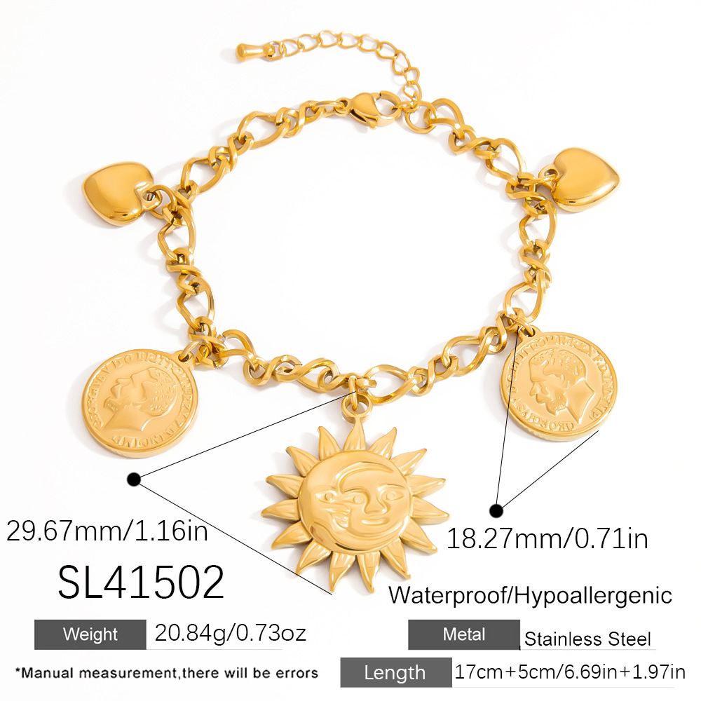 Bracelet De Cheville Femme Étanche En Acier Inoxydable Avec Pendentif Étoile De Mer Léger Et Luxueux Image2