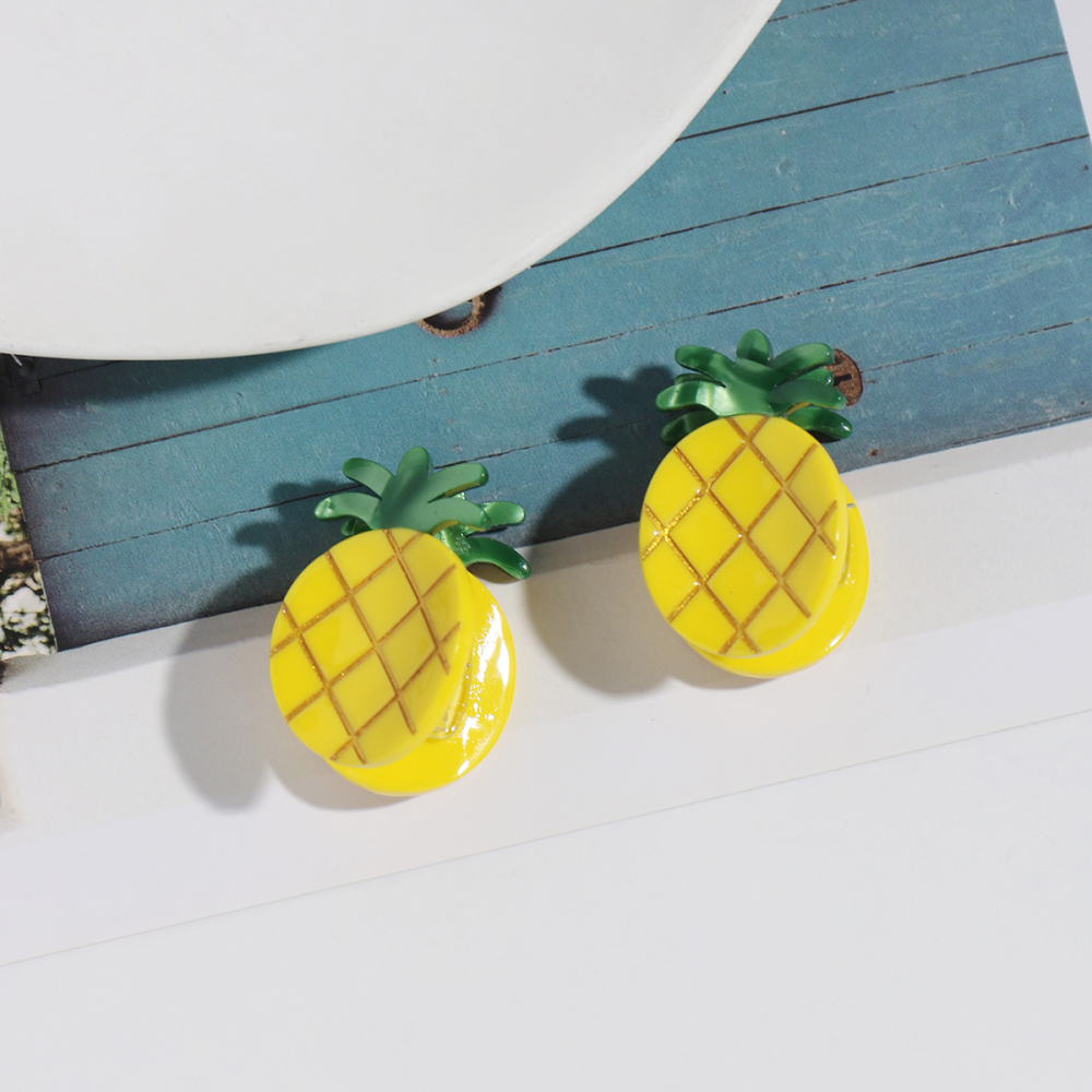 Feuille D'Acétate Imitation Fruits Mignons De La Série Simple - Pinces À Cheveux Pour Femmes Image8