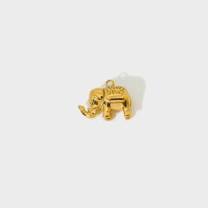 1 Paire De Pendentifs Unisexes Classic Series Punk Animal En Acier Inoxydable Étanche Couleur Or h5 Image4