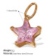 Pendentif en or et zirconium rose Image4