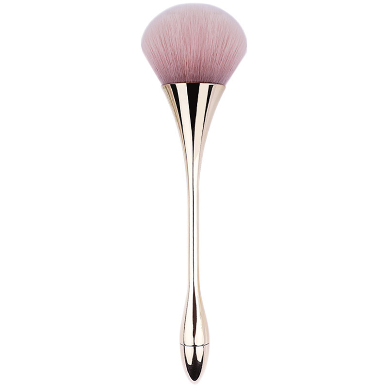 Pinceau À Poudre Doré Pour Maquillage Pour Femme 