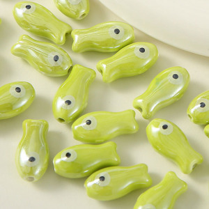 1 Pièce De Perle En Céramique En Forme De Poisson Pour Bijoux À Faire Soi-Même h5 Image3
