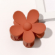 Grande épingle à cheveux givrée à fleurs - Orange foncé Image21