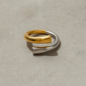 Bague Minimaliste Étanche En Acier Inoxydable Multicolore h5 Image3