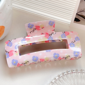 1 Paire De Pinces À Cheveux En Pvc Pour Femme, Série Simple, Motif Animal Décontracté h5 