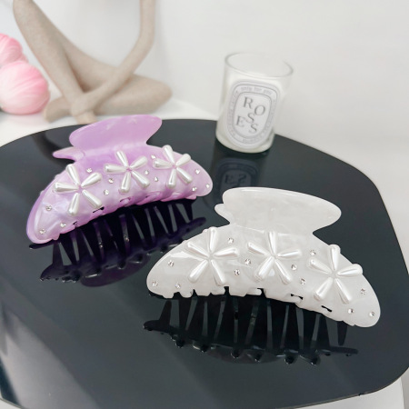 Pinces à cheveux en acrylique pour femme, série Simple Vacation Turtle 2