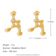 Boucles d'oreilles en diamant avec signe du zodiaque - Cancer Image9