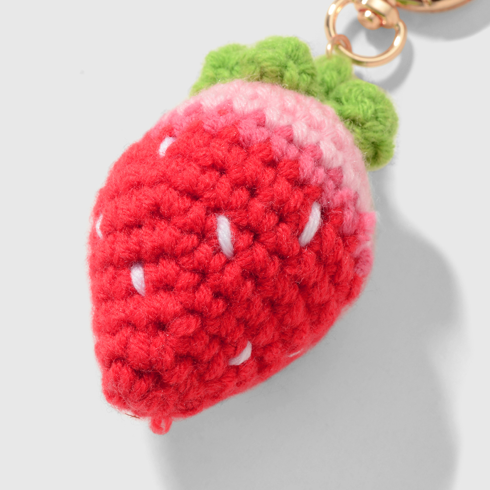 Breloques De Sac En Alliage En Forme De Fraise Sucrée h5Image5