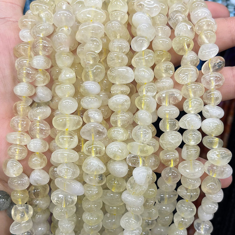 1 Chaîne De Perles En Pierre Naturelle De Forme Décontractée (Diamètre : 10 Mm-12 Mm) Image3