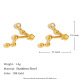 Boucles d'oreilles constellation diamant - Poissons Image3