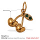 Pendentif en or et diamant vert Image3