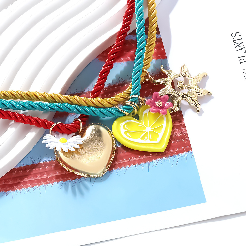 Colliers À Pendentif En Alliage Sweet Heart Image5