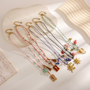 Colliers À Pendentif En Or Représentant Un Organisme Marin Pour Femme h5 Image4